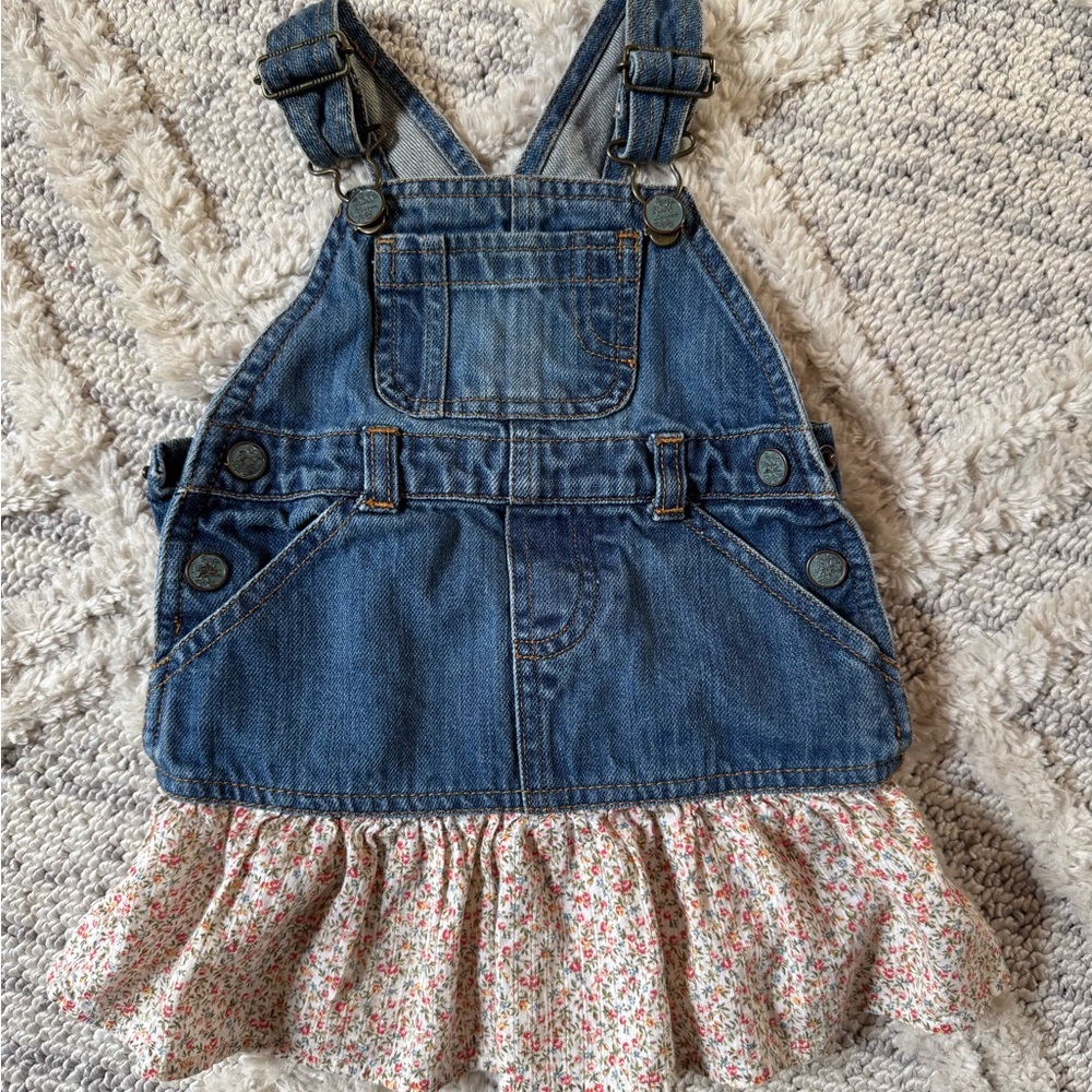 🌟 ships free over $25 Ralph Lauren baby overall jumper dress